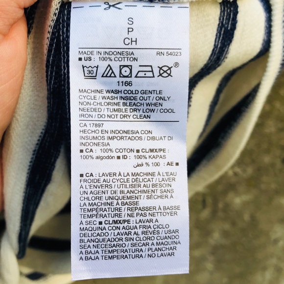 COPY - Old Navy Striped Tie Front Top - Picture 6 of 7